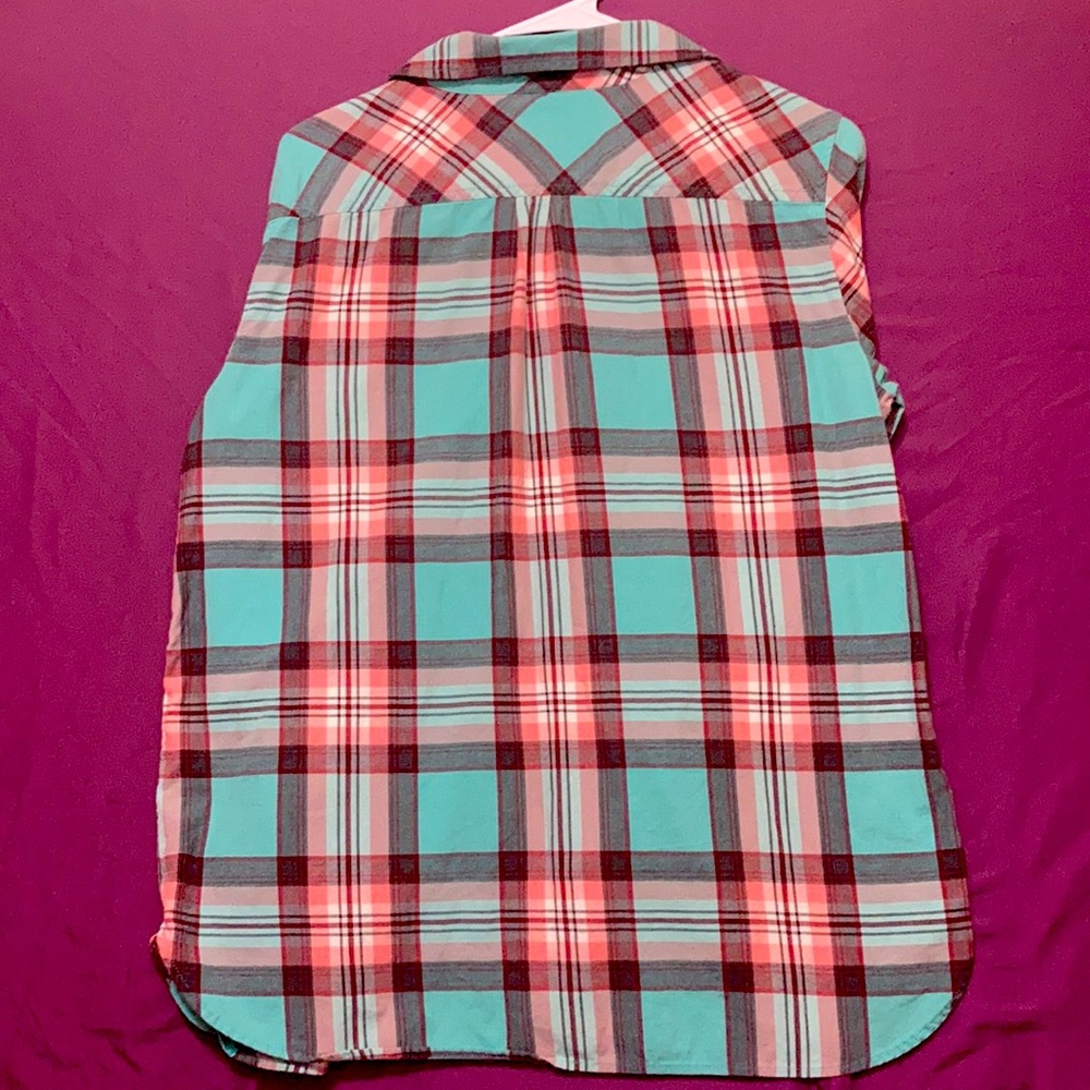 Talbots Button Front Plaid - Picture 6 of 6